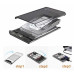 Внешний BOX USB 3.1 прозрачный(Type-c)
