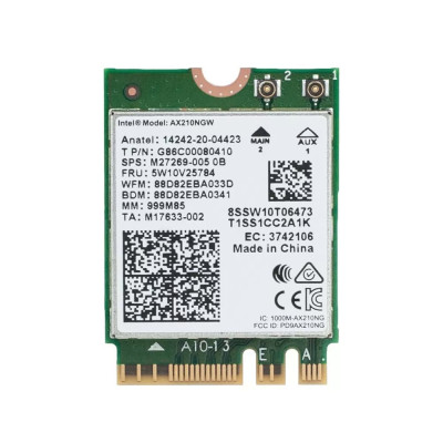 Модуль Wi-Fi Intel AX210NGW Wi-Fi 6E + Bluetooth 5.3