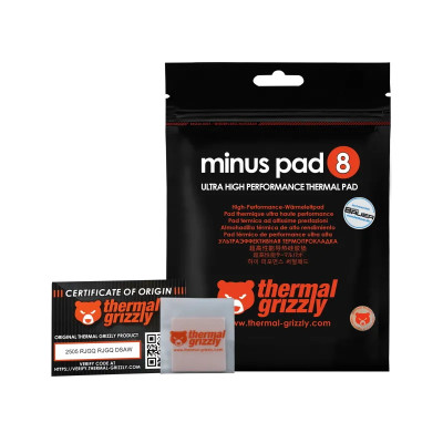 Термопрокладка Thermal Grizzly Minus Pad 8 30x30x0.5mm