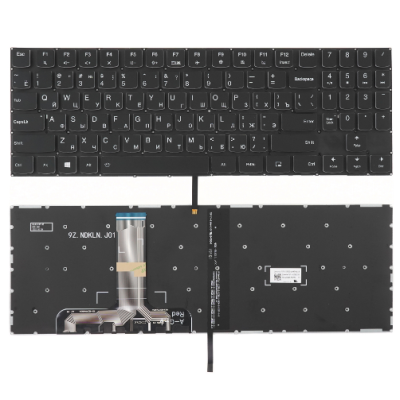 Клавиатура для ноутбука Lenovo Legion Y530-15 черная без рамки, подсветкой