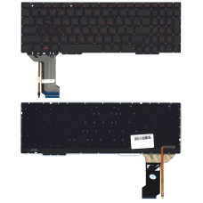 Клавиатура для ноутбука Asus GL753 черная с красной подсветкой