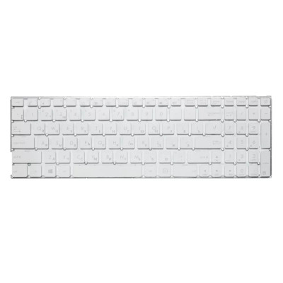 Клавиатура для ноутбука Asus X540, R540, X540L, X540LA, X540CA, X540SA белая, без рамки