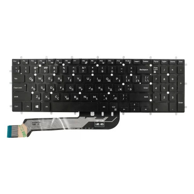 Клавиатура для ноутбука Dell 15 5565 черная с подсветкой