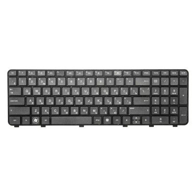 Клавиатура для ноутбука HP dv6-6000 черная с черной рамкой