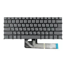 Клавиатура для ноутбука Lenovo Flex 5-14 серая с подсветкой