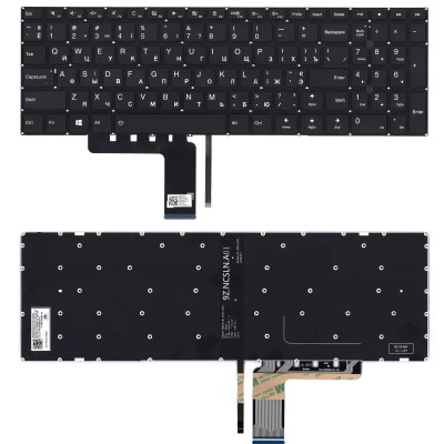 Клавиатура для ноутбука Lenovo Ideapad 310-15 черная с подсветкой