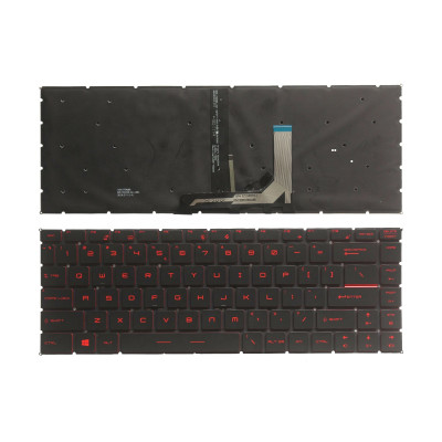 Клавиатура для ноутбука MSI GF63 с красной подсветкой ENG