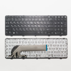 Клавиатура для ноутбука HP 450 G1 черная с рамкой