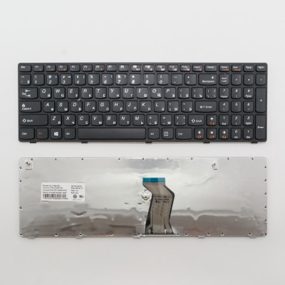 Клавиатура для ноутбука Lenovo G570 черная с рамкой