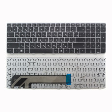 Клавиатура для ноутбука HP 4530S черная c серой рамкой