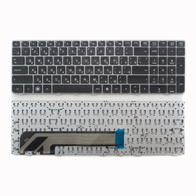 Клавиатура для ноутбука HP 4530S черная c серой рамкой