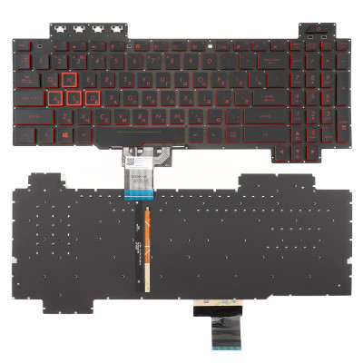 Клавиатура для ноутбука Asus FX504 с красной подсветкой
